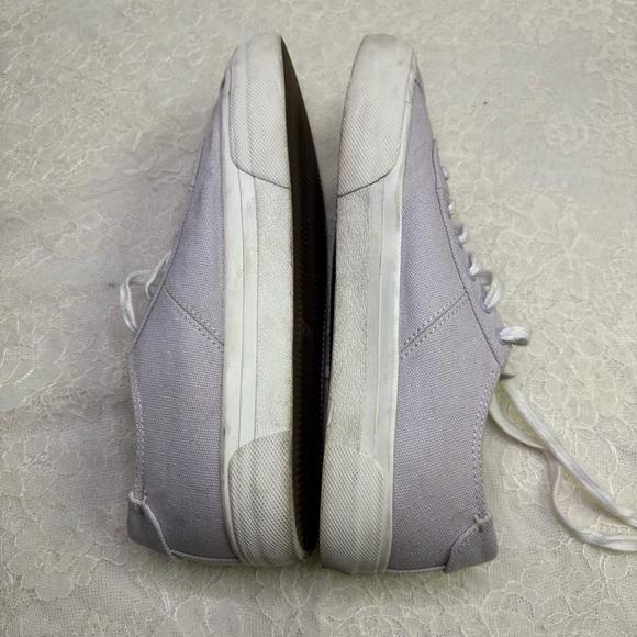 Madewell Womens 7.5 Sidewalk Canvas LowTop Sneakers Pastel Purple Lace Up Spring - Picture 11 of 11